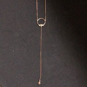 Rose gold necklace